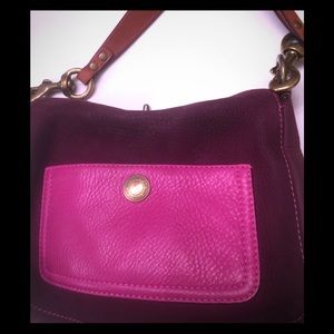 Coach bag SUEDE leather pocket